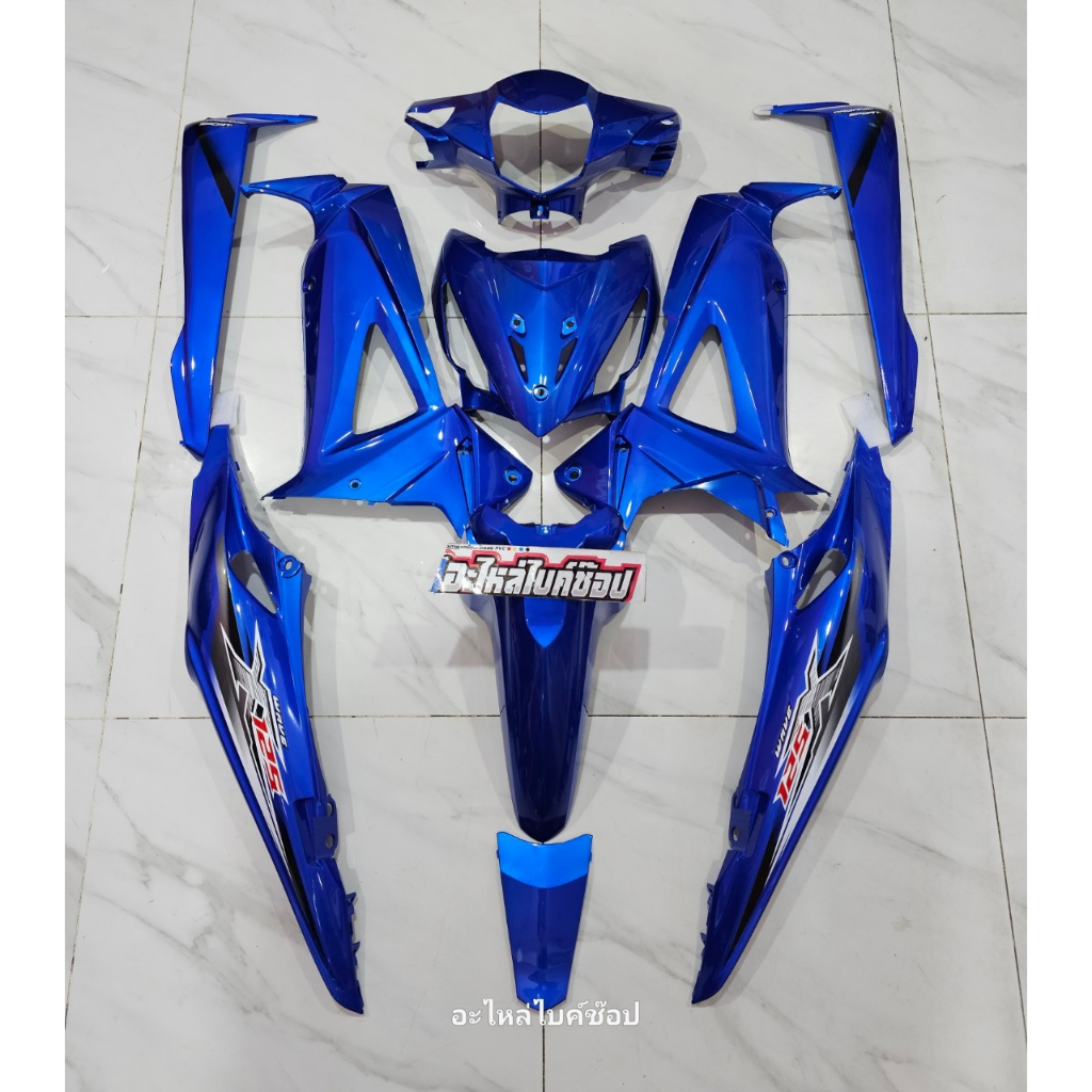 ชุดสี Honda Wave 100X - 125X เวฟ 125X สีดำ งานABS
