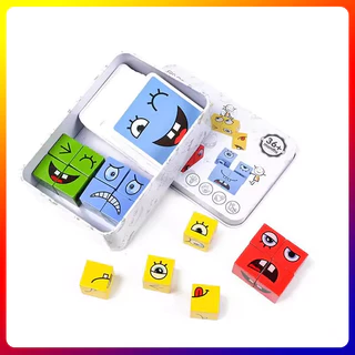 🏷 เกมกระดานเปลี่ยนหน้า | พร้อมส่ง 🏷เกมลูกเต๋าเปลี่ยนอารมณ์ 64 แบบ Rubik's cube (36month+)