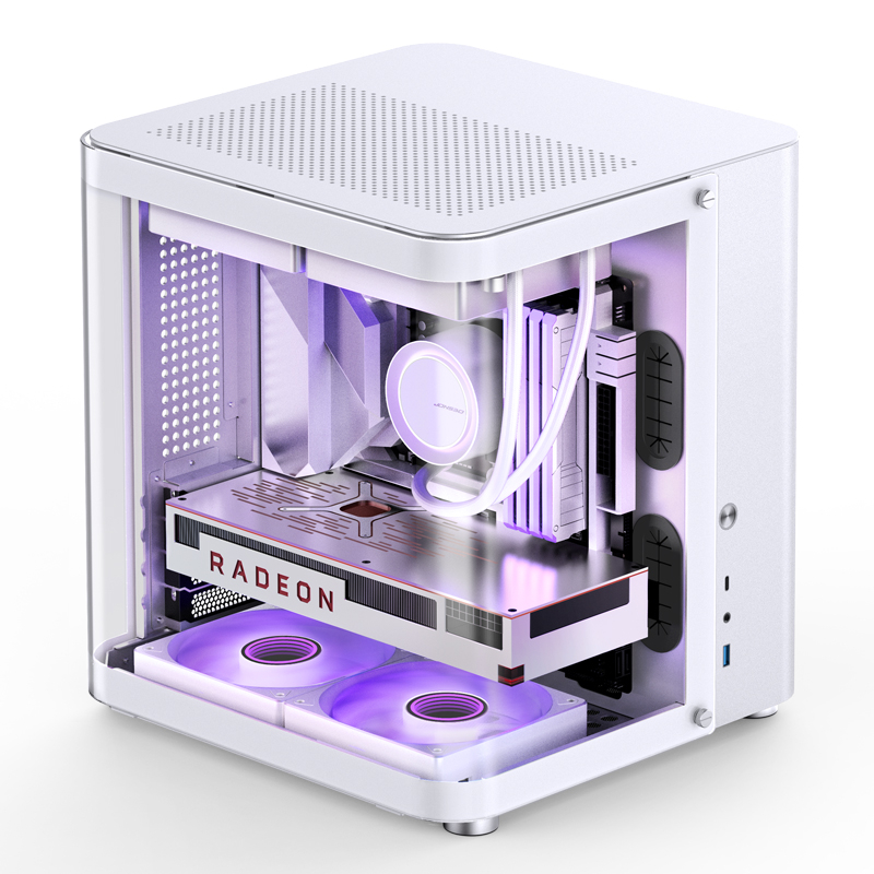 JONSBO TK-1 M-ATX White มาพร้อมพัดลมARGBติดเคส 4 ตัว