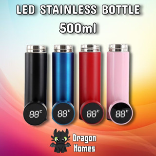 กระติกน้ำเก็บความเย็น กระติกน้ำแสตนเลส 304 แก้วน้ำเก็บอุณหภูมิ LED Water Bottle Temperature