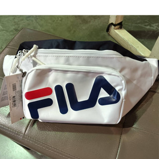 FILA 100% กระเป๋าคาดอก คาดเอว หนังล้วน สีสวยมากมาใหม่สวยมากค่าา ของแท้💯💯ป้ายครบ