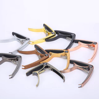คาโป้(capo)กีตาร์โปร่ง กีตาร์ไฟฟ้า เบส อูคูเลเล่ รุ่นCP-00 สปริงดี หนีบแน่น ไม่บอด เหล็กแท้ คาโปเหล็ก