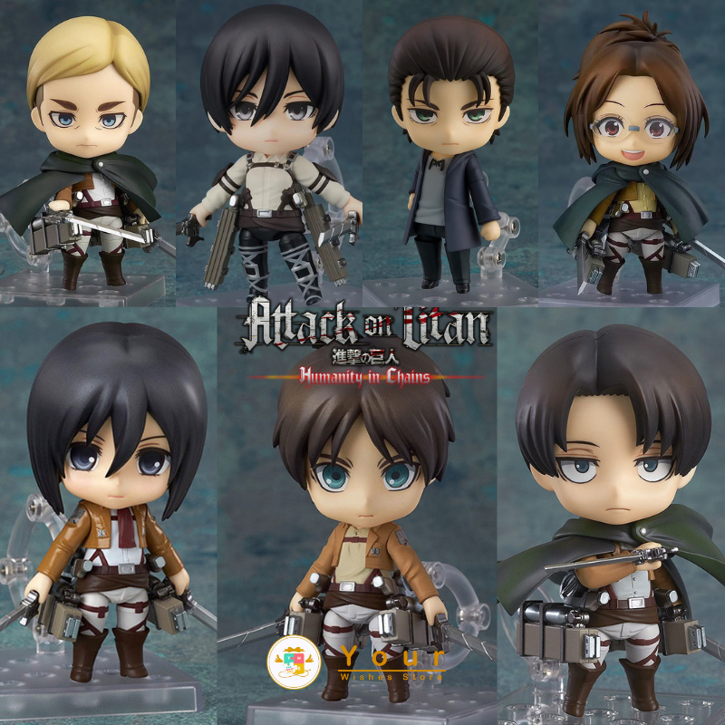 Nendoroid attack on titan GSC Eren Yeager Mikasa Levi Ackerman Erwin Smith Hange Zoe ผ่าพิภพไททัน