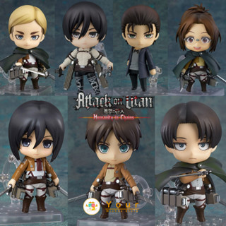 Nendoroid attack on titan GSC 375 Eren Yeager 365 Mikasa 390 Levi Ackerman 775 Erwin Smith 1123 Hange Zoe ผ่าพิภพไททัน