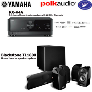 YAMAHA RX-V4A + Polk TL1600 Satellite Speakers Set 5.1ch