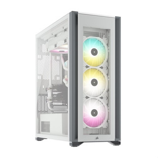 CORSAIR iCUE 7000X RGB Tempered Glass Full-Tower ATX PC Case — White CC-9011227-WW