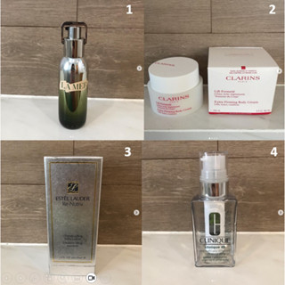 ขวด ขวดเปล่า กระปุกเปล่า แบรนด์ ESTEE LAUDER , LAMER , Clarins , Clinique ของแท้ กล่องเปล่า สภาพใหม่ ของส่วนตัว