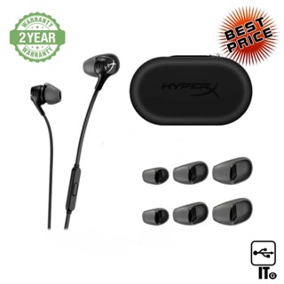 HEADSET IN-EAR HYPERX CLOUD EARBUDS II BLACK ประกัน 2Y หูฟัง หูฟังเกมมิ่ง หูฟังเล่นเกม เฮดเซ็ท เกมมิ่งเฮดเซ็ท