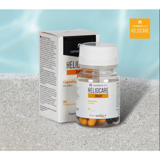 Heliocare 360 Oral Capsules วิตามินกันแดด ลดฝ้ากระ ปกป้องทุกรังสี UVA UVB แสงสีฟ้ามือถือ