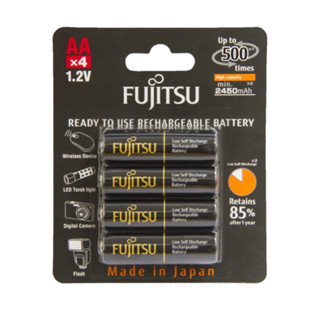 ถ่านชาร์จFujitsu AA 1.2V Max2550mAh แพค4ก้อน ของแท้