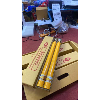 (มีราคาส่ง) เทียนพรรษา *ไม่ทันเข้าพรรษา* ขนาด 3.5*41 ซม. ต้นเทียน 2 ต้น สีเหลือง หรือ ส้ม เทียนใหม่ (ไม่เกิน20คู่)
