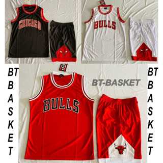 ชุดบาสทีม Chicago Bulls สีแดง/ดำ/ขาว พร้อมส่ง