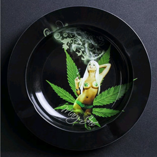 *พร้อมส่ง* ถาดโลหะ ทรงกลม ขนาดเล็ก สําหรับตกแต่งบ้าน ปาร์ตี้ ashtray ash tray