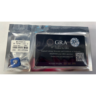 GRA certified Heart 7x7mm 1.20 carats Laser id included