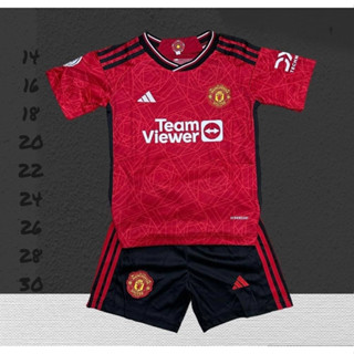 ชุดกีฬาเด็กทีม MANCHESTER UNITED ชุดกีฬาเสื้อพร้อมกางเกง