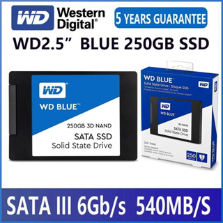 （จัดส่งจากกรุงเทพ）250GB,500GB,1TB Western Digital SSD (เอสเอสดี) WD BLUE SATA 3 2.5"(WDS500G2B0A) 3D NAND ประกัน 3 ปี-a