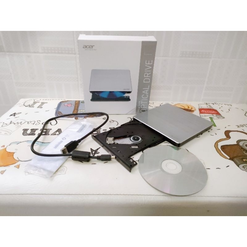 *มือ1 Acer Slim Portable ของแท้ 💯 เครื่องอ่าน CD เครื่องเล่น CD DVD External DVD Writers ต่อเข้ากับโน๊ตบุ๊ค,คอมพิวเตอร์
