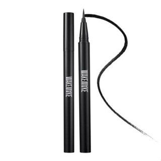 [สินค้าของแท้/พร้อมส่ง100%] WAKE MAKE  ANY PROOF PEN EYELINER RENEWAL #01 Black