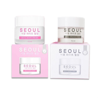 WHITE CREAM ครีมมอยซ์ไวท์+ORGANIC CREAM ครีมมอยซ์ BY SEOUL ครีมคุณหมอ 10ml.