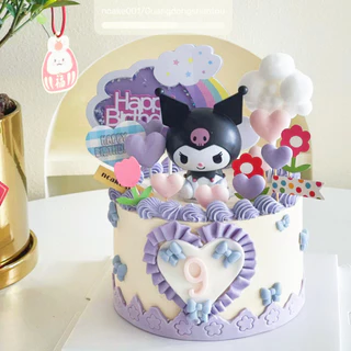 โมเดลตกแต่งเค้กซานริโอ้ รวมฮิตSanri0 ตุ๊กตาน่ารัก ป้ายตกแต่งเค้ก คุโรมิ kuromi ชินามอล