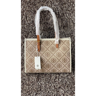 Tory Burch T Monogram Jacquard small Tote Bag กระเป๋า