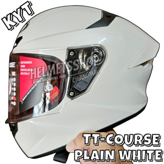 KYT TT-COURSE PLAIN WHITE