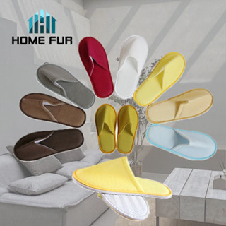 Home Fur รองเท้าสลิปเปอร์ รองเท้าเเตะใส่เดินในบ้าน ใส่สบาย มี6สีให้เลือก