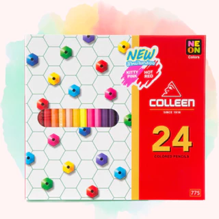 สีไม้ Colleen แท่งยาว1หัว สีไม้คอลลีน 12สี/24สี/36สี/48สี/60สี ของแท้ 100%
