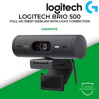 กล้องเว็บแคม Logitech Brio 500 webcam Full HD ไมโครโฟนตัดเสียงรบกวน พร้อมปรับแสงอัตโนมัติ