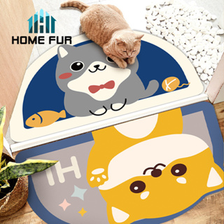 Home Fur พรมเช็ดเท้า ขนนุ่ม ลายน่ารัก พรมสําหรับตกแต่งห้อง นุ่มสบายเท้า มีกันลื่น ซับน้ำได้ดี