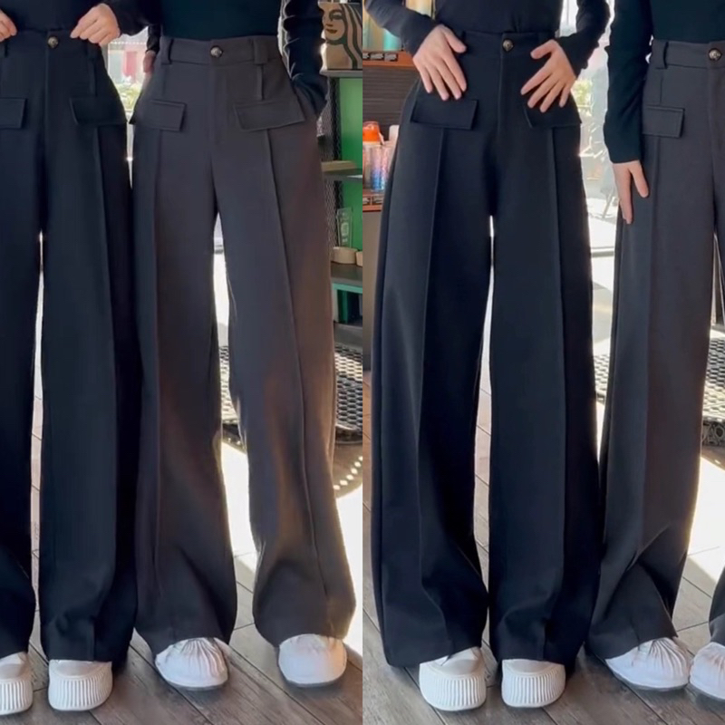 Bunny'🐰✨ กางเกงกระบอกขายาว[A44]