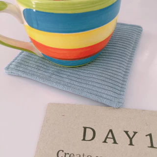 DAY 1 Fabric coasters ผ้ารองแก้ว