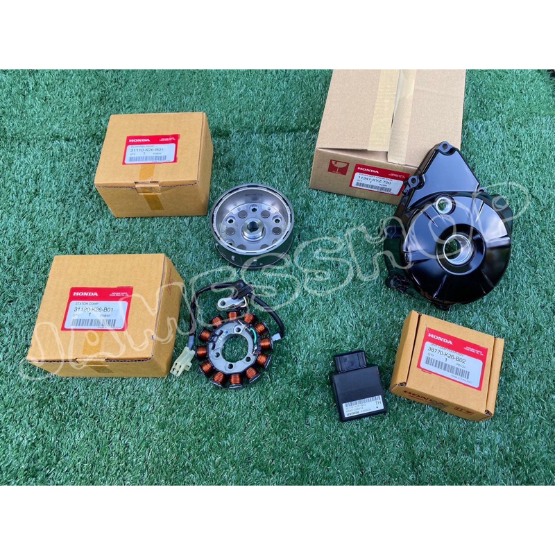 🔻เเท้​เบิก​ศูนย์​🔻ชุดแปลงS4 Wave125i​บังลม ชุดใหญ่ 3ชิ้น ฝาจานไฟ+มัดไฟ+ล้อแม่เหล็ก SHER