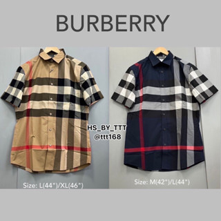 Burberry เสื้อเชิ้ตแขนสั้น