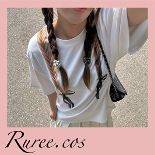 [พร้อมส่ง/ของแท้] Tuming - Braids Ribbon/Piercing Tshirt