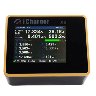 [เครื่องชาท[ iCharger X6 800W 30A DC LCD Screen Smart Balance Battery Charger Discharger