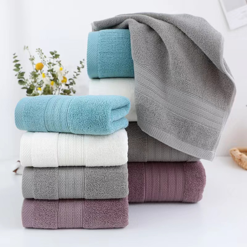 ผ้าขนหนูเช็ดผม Cotton 100% เกรด โรงแรม หนานุ่มสบายมาก ซับน้ำได้ดี ผ้าเช็ดผม ขนาด 35 x 725cm