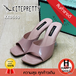 🚚ส่งเร็ว🚛ส่งด่วนจ้า ✨มาใหม่จ้า😆รองเท้าส้นสูงหญิง KITEPRETTY รุ่น KK9669 ส้น 4 นิ้ว The charm is you สวย สวมใส่สบาย