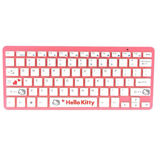 คีย์บอร์ด Hello kitty keyboard น่ารัก สีชมพู ขาว มินิมอล ทันสมัย