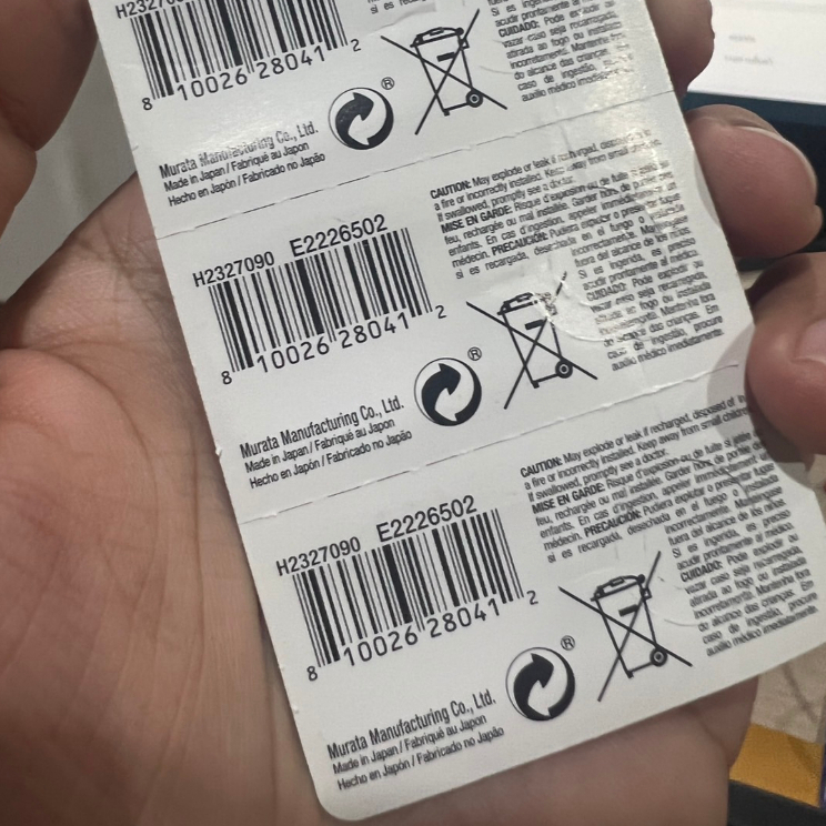 ถ่านกระดุม Sony/MURATA 397/SR726SW แท้100% made in japan แผง 5 ก้อนและแยก 1 ก้อน