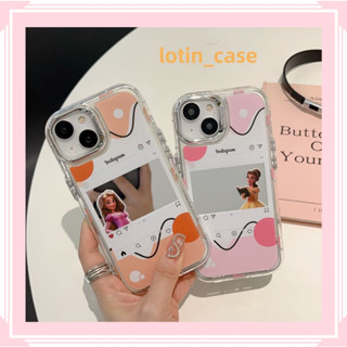 🎁ส่งของขวัญ🎁เคสไอโฟน สำหรับ 11 13 for iPhone Case 14 12 Pro Max น่าสนใจ แฟชั่น กระจกเงา กันกระแทก ปกป้อง เคสโทรศัพท์