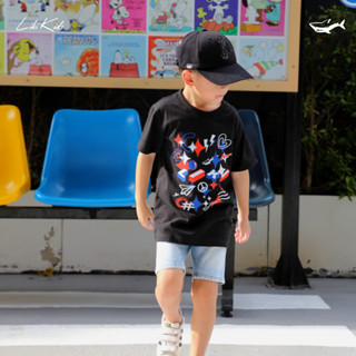 เสื้อยืดเด็กสกรีนลาย LIKI KIDS X STAR