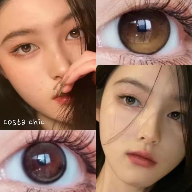 คอนแทคเลนส์ Costa chic gray & brown คอสต้าชิก สีเทา& สีน้ำตาล