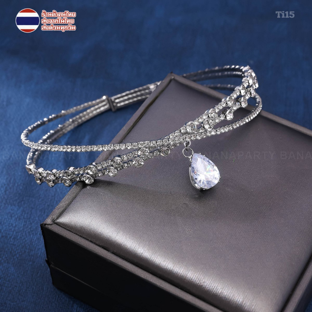 Collar Necklace Ti-15 สร้อยคอแฟชั่น ประดับเพชรพลอย