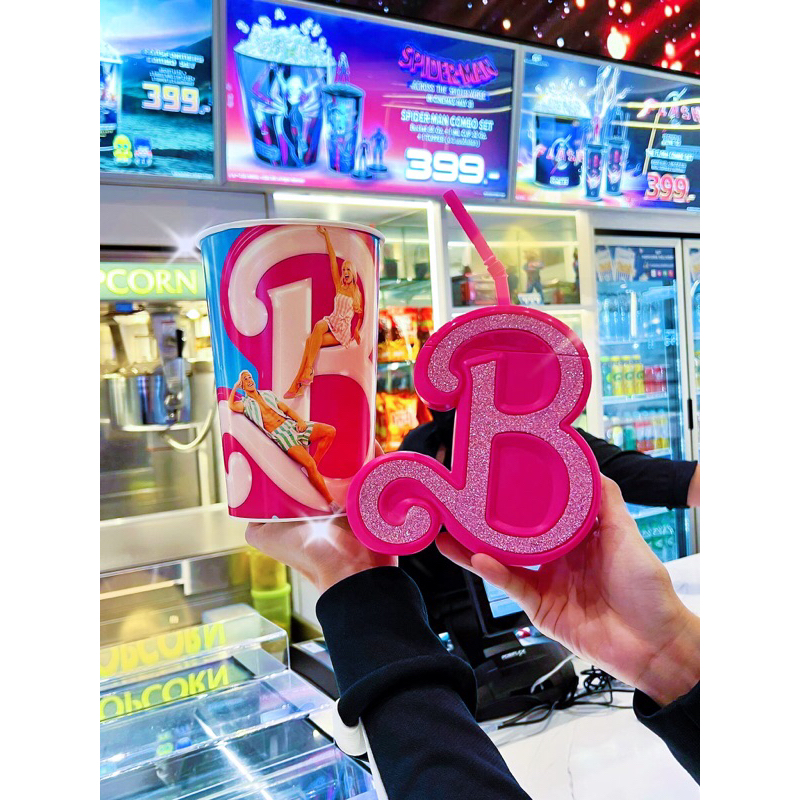 (ส่งฟรี) แก้วน้ำ Barbie จาก SF Cinema
