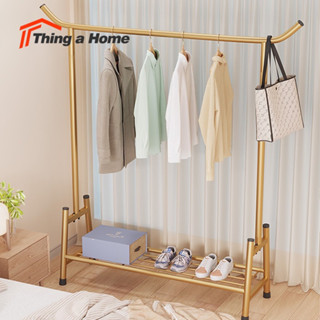 Thing a Home ราวแขวนผ้า สไตล์หรูหรา บาร์เดี่ยว ชั้นวางของอเนกประสงค์ ที่เเขวนหมวก กระเป๋า