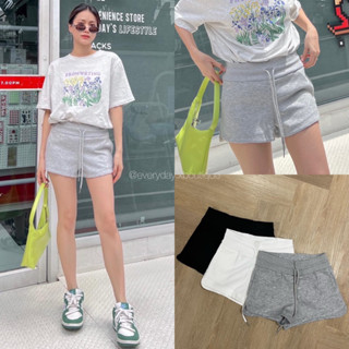 COMFY SHORT PANTS🤍🩶🖤(350฿ฟรีส่ง) กางเกงขาสั้น ทรงสปอร์ต ผ้านิ่มใส่สบายมากกก มีเชือกรูดเอว ใส่ชิคๆ ชิวๆ กับเสื้อยืด glam