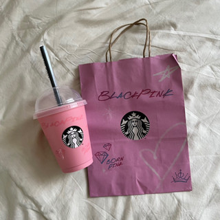 แก้วน้ำ reuse starbuck blackpink