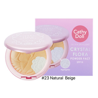 CATHY DOLL La Vie En Fleurs Crystal Flora Powder Pact SPF15 แป้งสำหรับใบหน้า 11g