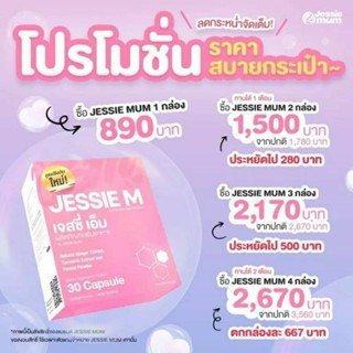 ส่งฟรี Jessie Mum เจสซี่ มัม กู้น้ำนมแม่ด้วยสมุนไพร ธรรมชาติ100% ขนาด 1 กล่อง (30 แคปซูล) พร้อมส่ง